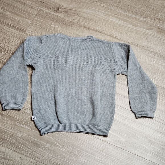 Wheat pullover sweater, gray, size 4y (104) - Picture 4 of 5